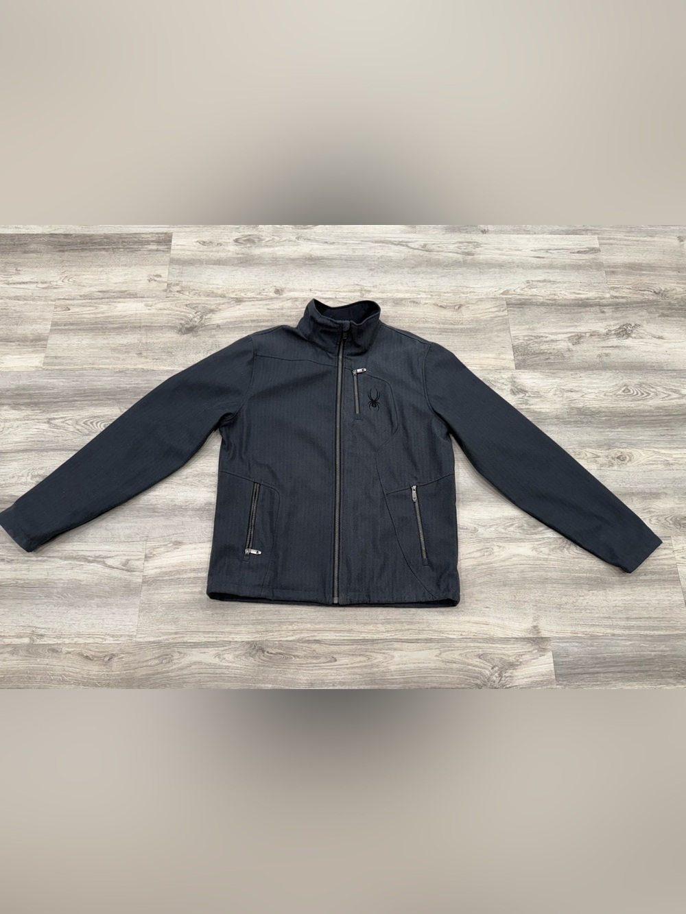 Spyder Men's Dark Gray Lightweight Zip-Up Jacket